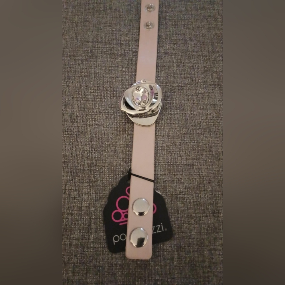 Paparazzi Silver and Pink Women's Belt